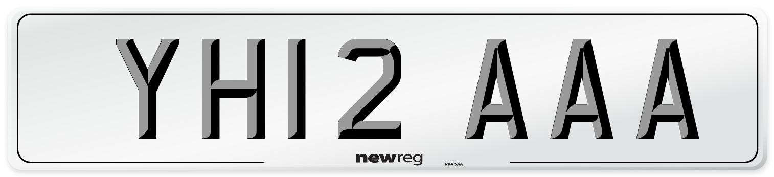 YH12 AAA Number Plate from New Reg
